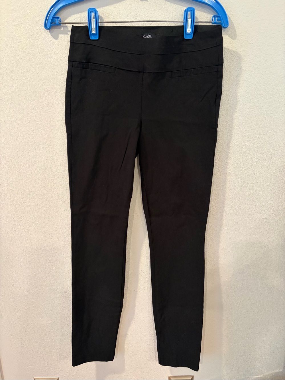 Leighton Black Stretch Slim Ponte Pants